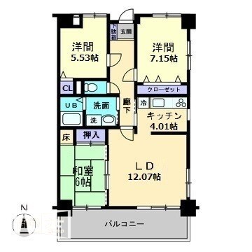 間取り図 アヴェニール藤塚