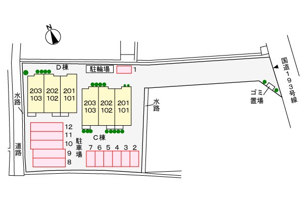 駐車場 ブライトサンライズＤ