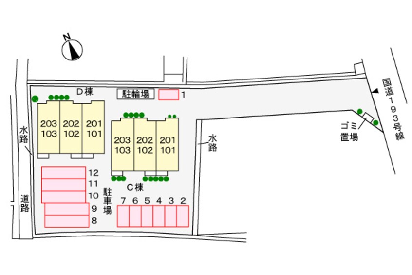 駐車場 ブライトサンライズＤ