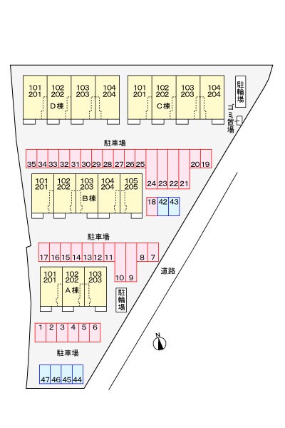 駐車場 ルーベル太田Ｂ