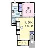 グレイス高松Ⅱ 1LDKの間取り