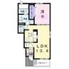 テール　リッシュⅠ 1LDKの間取り