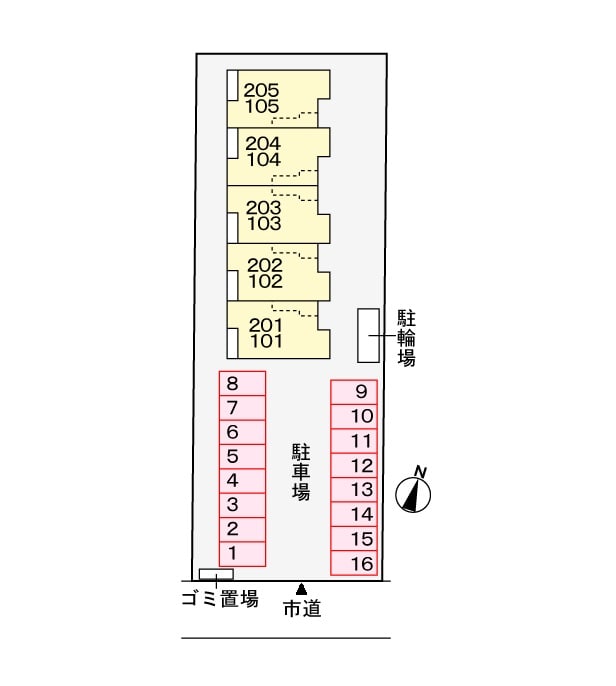 駐車場 フェリーチェ上林