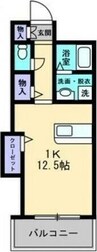 Ｃａｒｐｅ　Ｄｉｅｍ 1Rの間取り