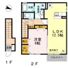 ルーラル タウン A棟 1LDKの間取り