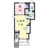 クラール郷東　Ａ 1LDKの間取り