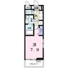 グローヴ・ガーデンⅩ 1Kの間取り
