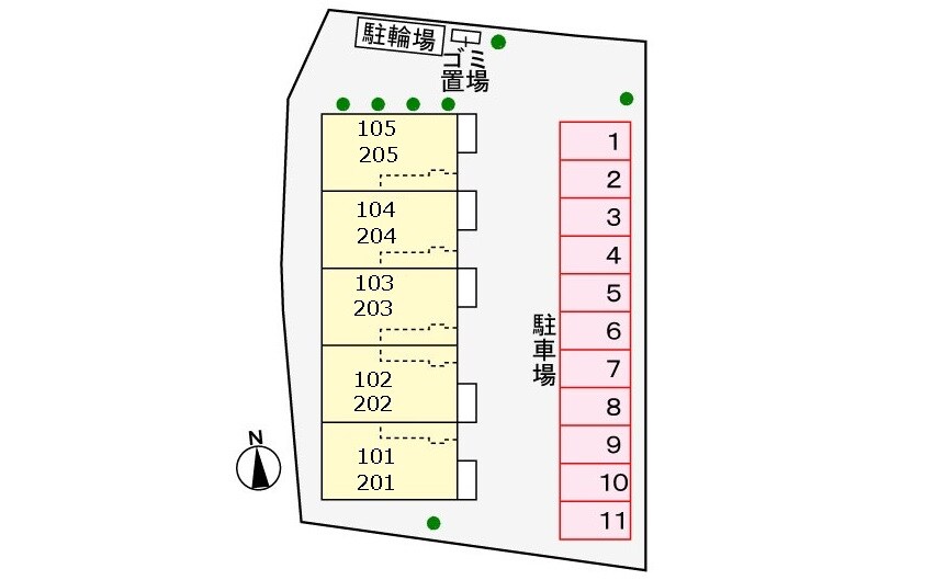 駐車場 カーサ・クレイドルⅡ