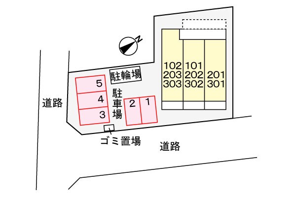 駐車場 ディアコート　宮脇