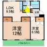マンションウエストビレッジ 2LDKの間取り