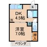 リッチモンド今里 1DKの間取り