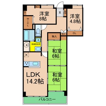 間取図 オレンジハイツ香西東