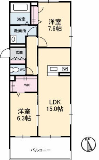 間取図 シャーメゾン彩多