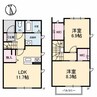 シャーメゾン円座 Ⅲ 2LDKの間取り