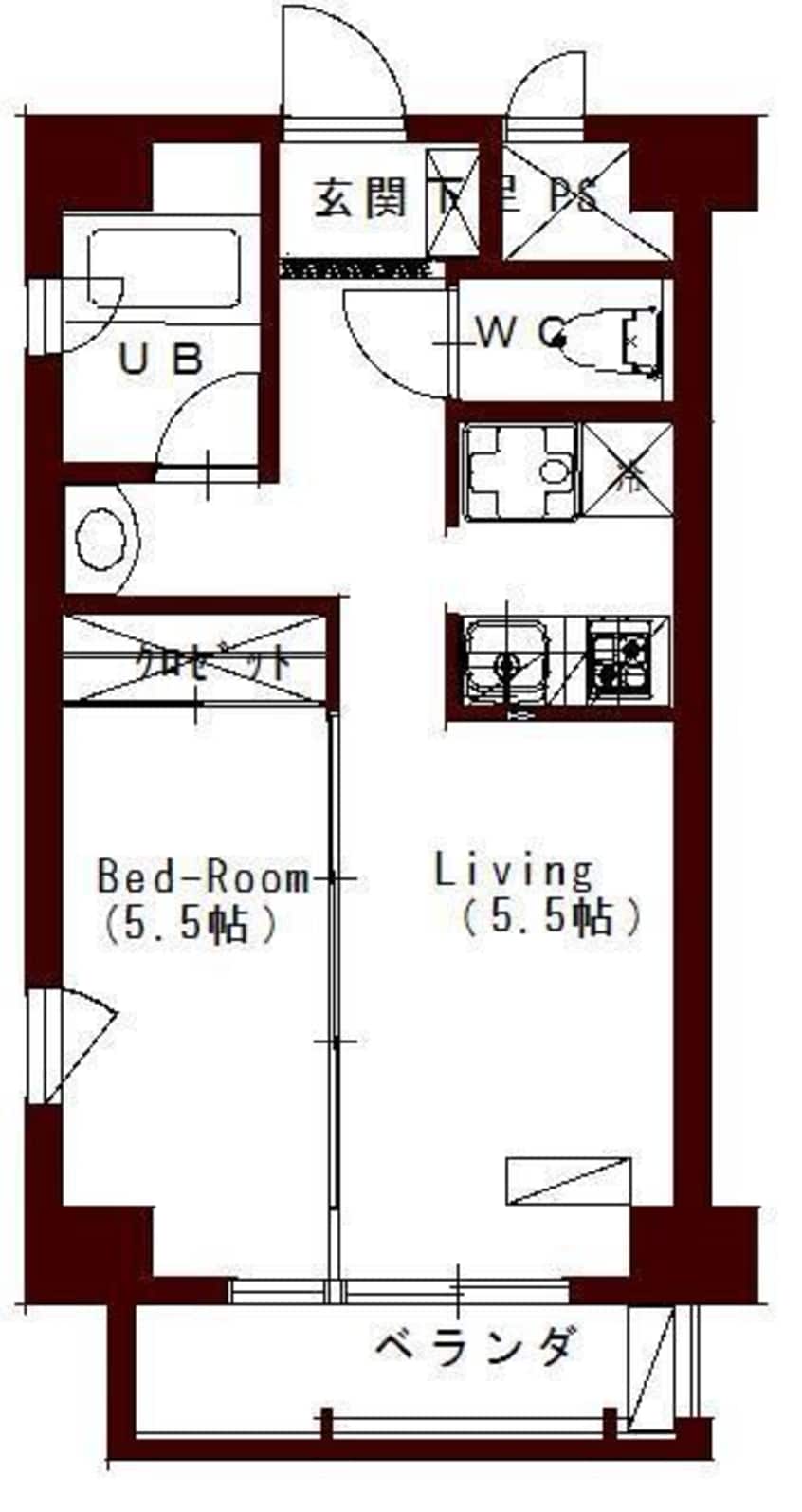 間取図 コリドールサン