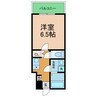 シャンボール今新 1Kの間取り