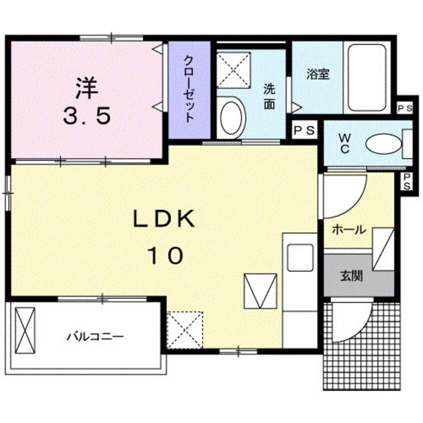 間取図 カーサ　フェリーチェＡ