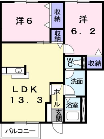 間取図 パルガーデン　４