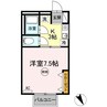 シャトル西春日 A棟 1Kの間取り