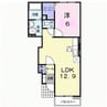 パル・ガーデン　６ 1LDKの間取り