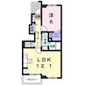 サニーフォレスタＢ 1LDKの間取り