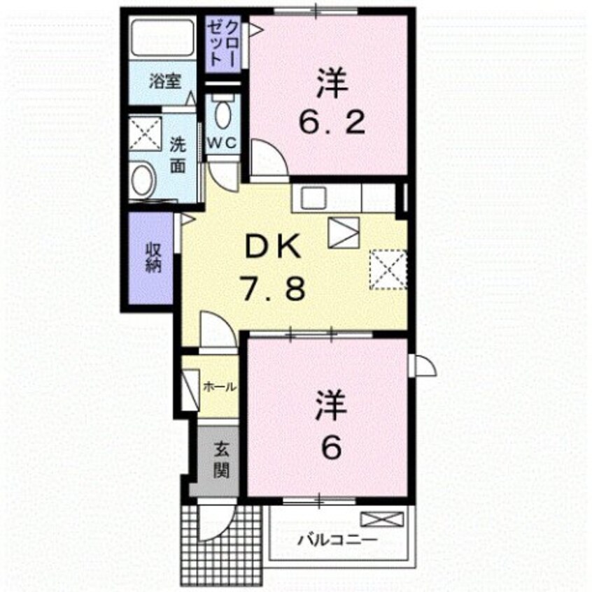 間取図 マウントビューかえで