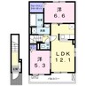 コンフォーティア 2LDKの間取り