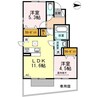 セジュール雅 C棟 2LDKの間取り
