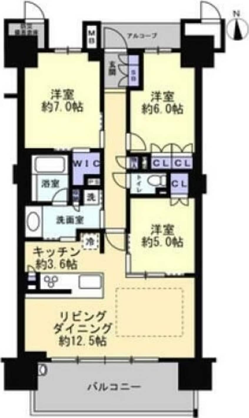 間取図 ブランシエラ高松西の丸タワーザ・レジデンス