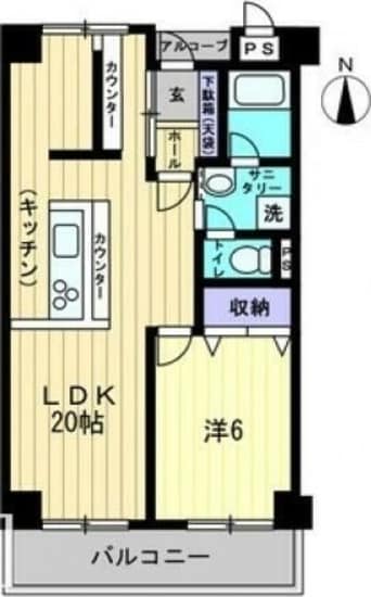 間取図 ノースポイントハイツ