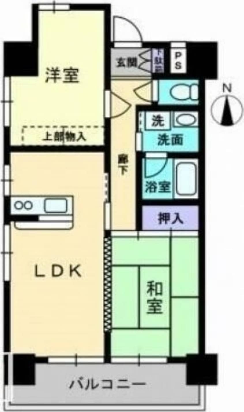 間取図 ダイアパレス築地