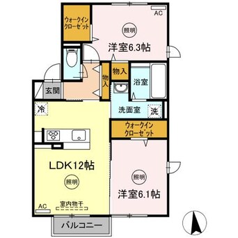 間取図 リリックガーデン B棟