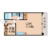 田町ハイツ 1LDKの間取り