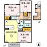 クレール　C棟 3LDKの間取り