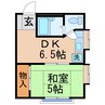 福岡レジデンス 1DKの間取り