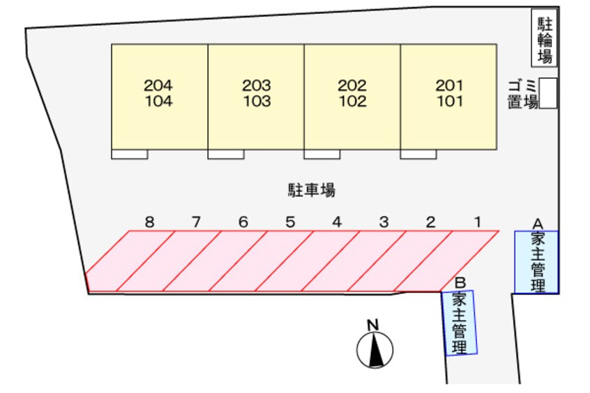駐車場 エルディム円座