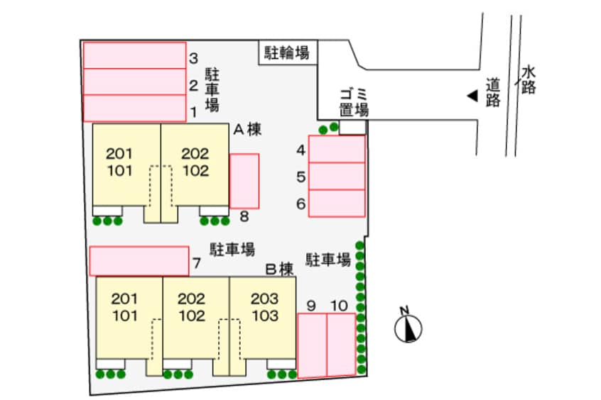 駐車場 Ｍコート　Ｂ