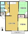 ハイム円座 2LDKの間取り