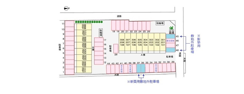 駐車場 グランディール太田Ｂ