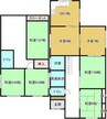 伏石戸建て 7DKの間取り