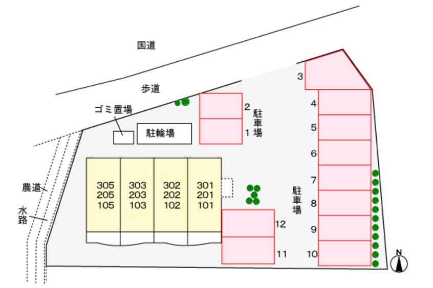 駐車場 フルール・Ｍ