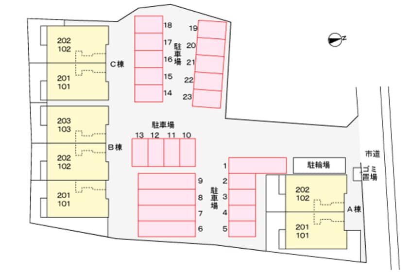 駐車場 キートス・コティＡ