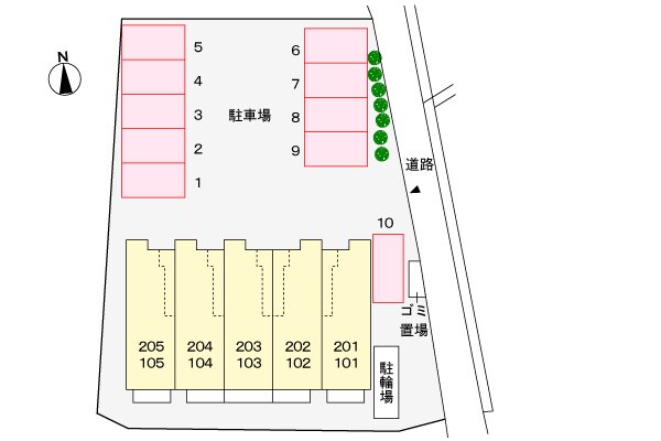 駐車場 フルールＭ２