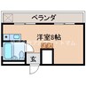 アムズ１藤塚 1Rの間取り