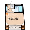 LiberoMⅡ（リベロエムツー） 1Kの間取り