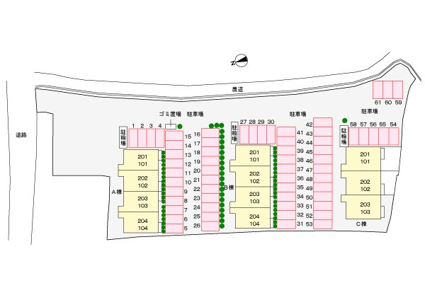 駐車場 ヴィラ　なのはな　Ａ
