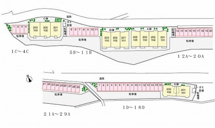 駐車場 ラッキー　Ｃ
