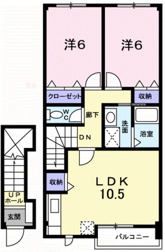 間取図 アロッジオＫ３　Ａ