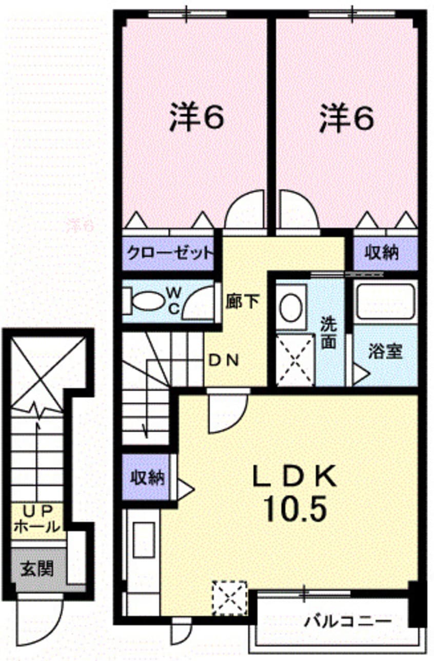 間取図 アロッジオＫ３　Ａ