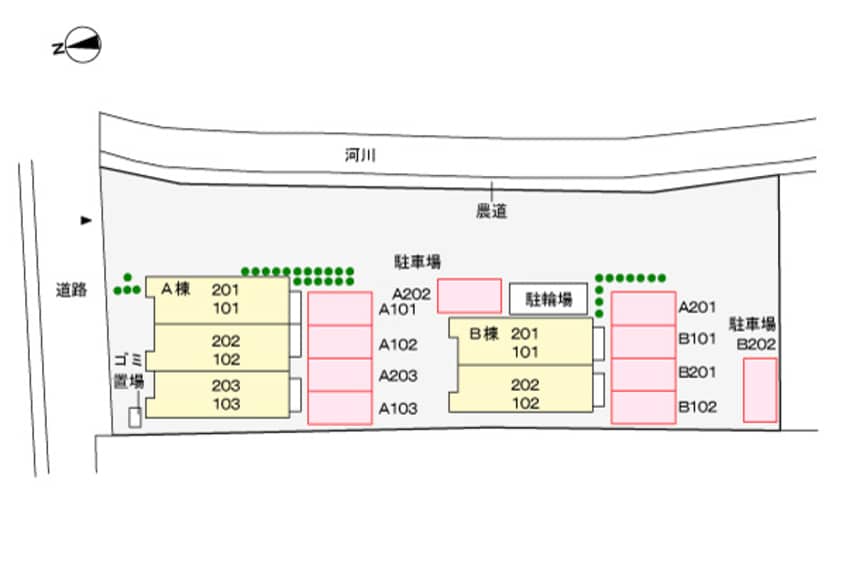 駐車場 サニーサイド　ハウス　森　Ａ
